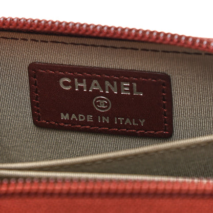 Chanel Caviar Timeless CC Zip Around Coin Purse Dark Red 6 of 7