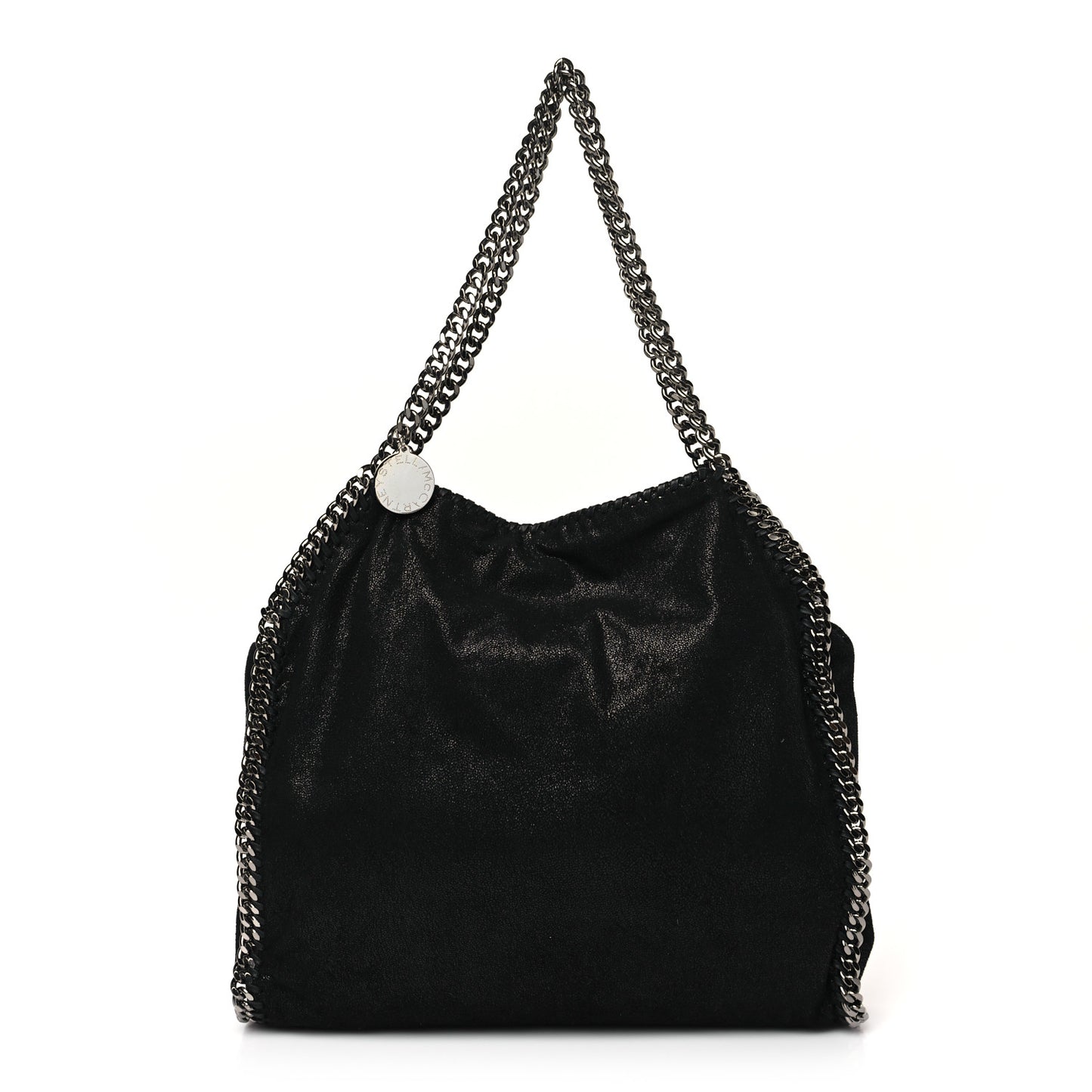 Shaggy Deer Falabella Fold Over Tote Black