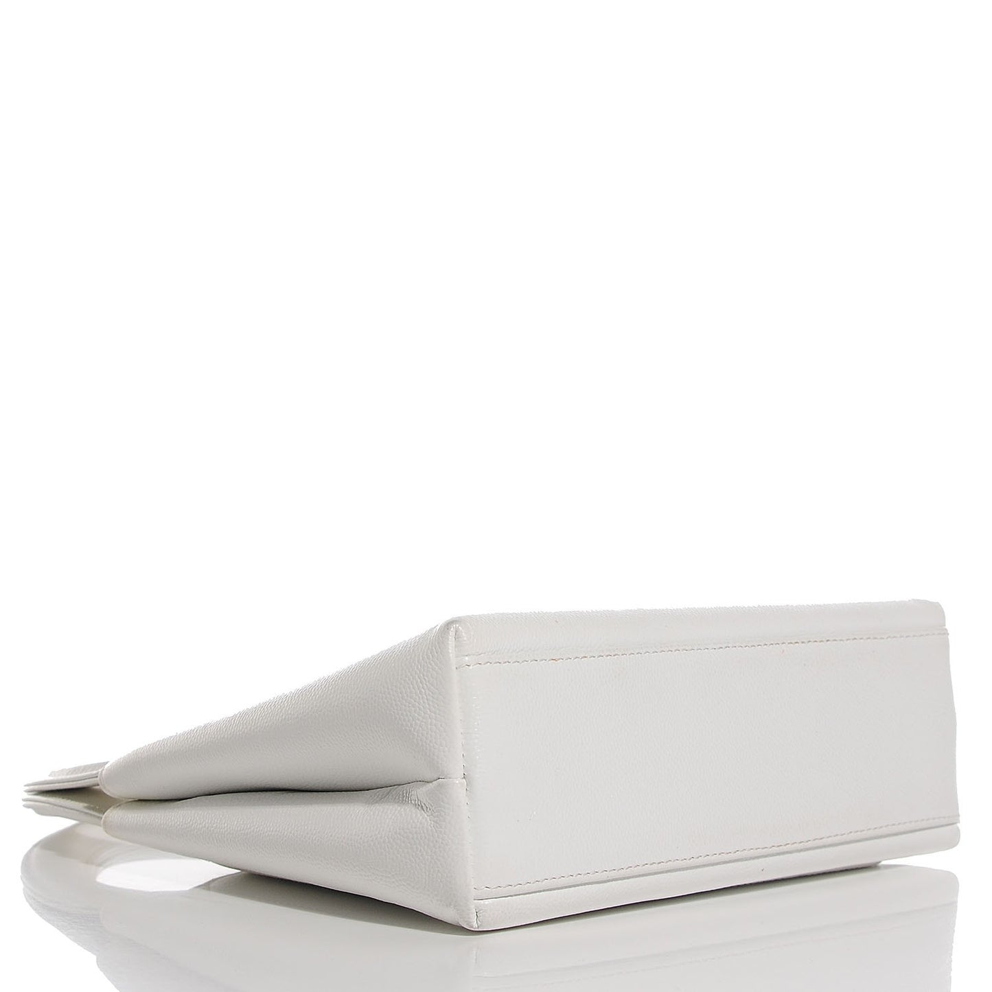 Caviar Small Kelly Flap Bag White