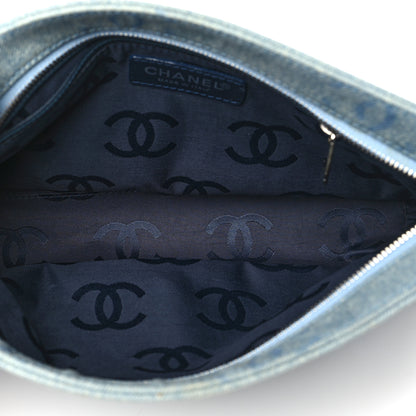 Chanel Denim CC Cosmetic Pouch Blue 5 of 12