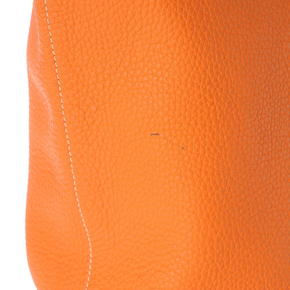 Hermes Taurillon Clemence Double Sens 45 Reversible Tote Orange Gris Perle 15 of 15