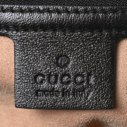 Gucci Monogram Matelasse Diagonal Small GG Marmont Shoulder Bag Beige Black 6 of 11