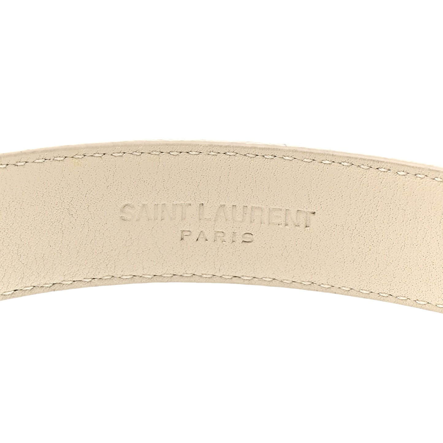 Smooth Calfskin 20mm Cintura Belt 75 30 Crema Soft