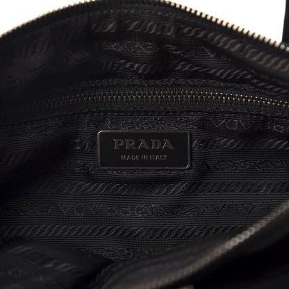 Prada Tessuto Nylon Lock Shoulder Bag Black 8 of 10