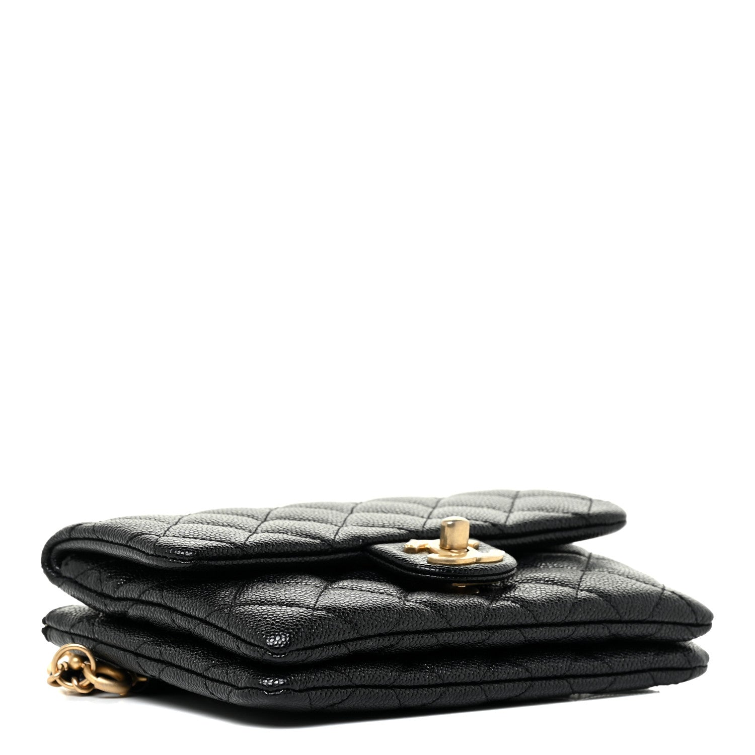 Chanel Shiny Caviar Pick Me Up Flap Belt Bag Black 4 of 15