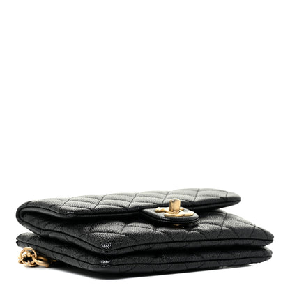 Chanel Shiny Caviar Pick Me Up Flap Belt Bag Black 4 of 15