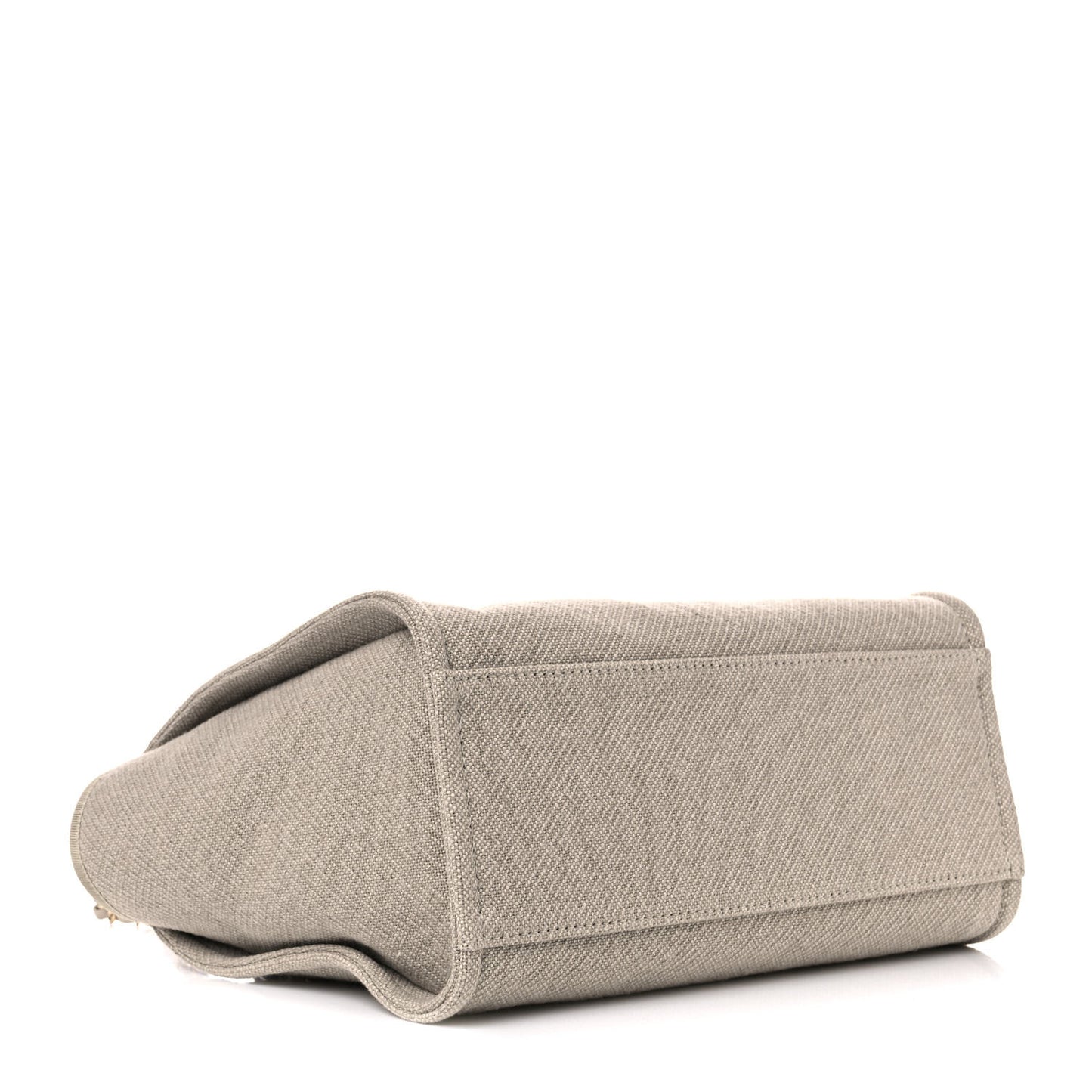 Mixed Fibers Small Deauville Tote Beige Black