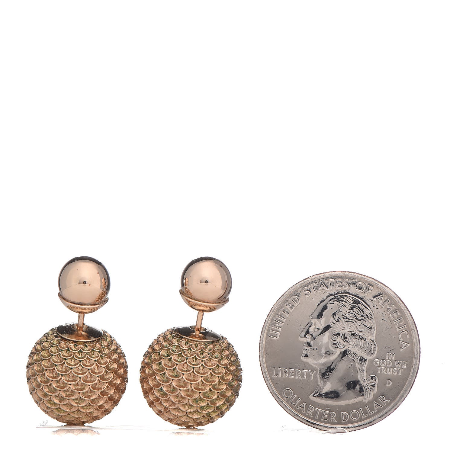 Christian Dior Mise En Dior Tribal Earrings Rose Gold 2 of 4