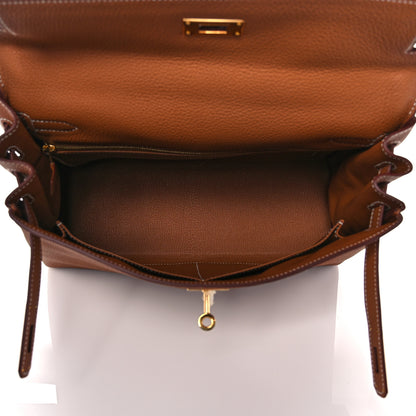 Hermes Togo Kelly Retourne 28 Gold 6 of 36