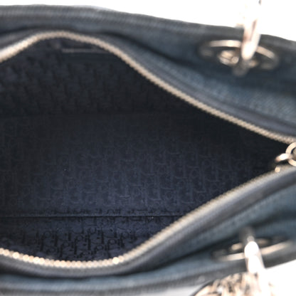 Christian Dior Denim Cannage Medium Lady Dior Blue 5 of 12