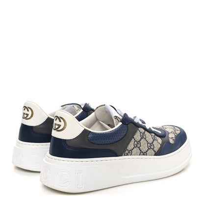 Gucci GG Supreme Calfskin Monogram Mens Interlocking G 55mm Sneakers 9.5 5 of 9