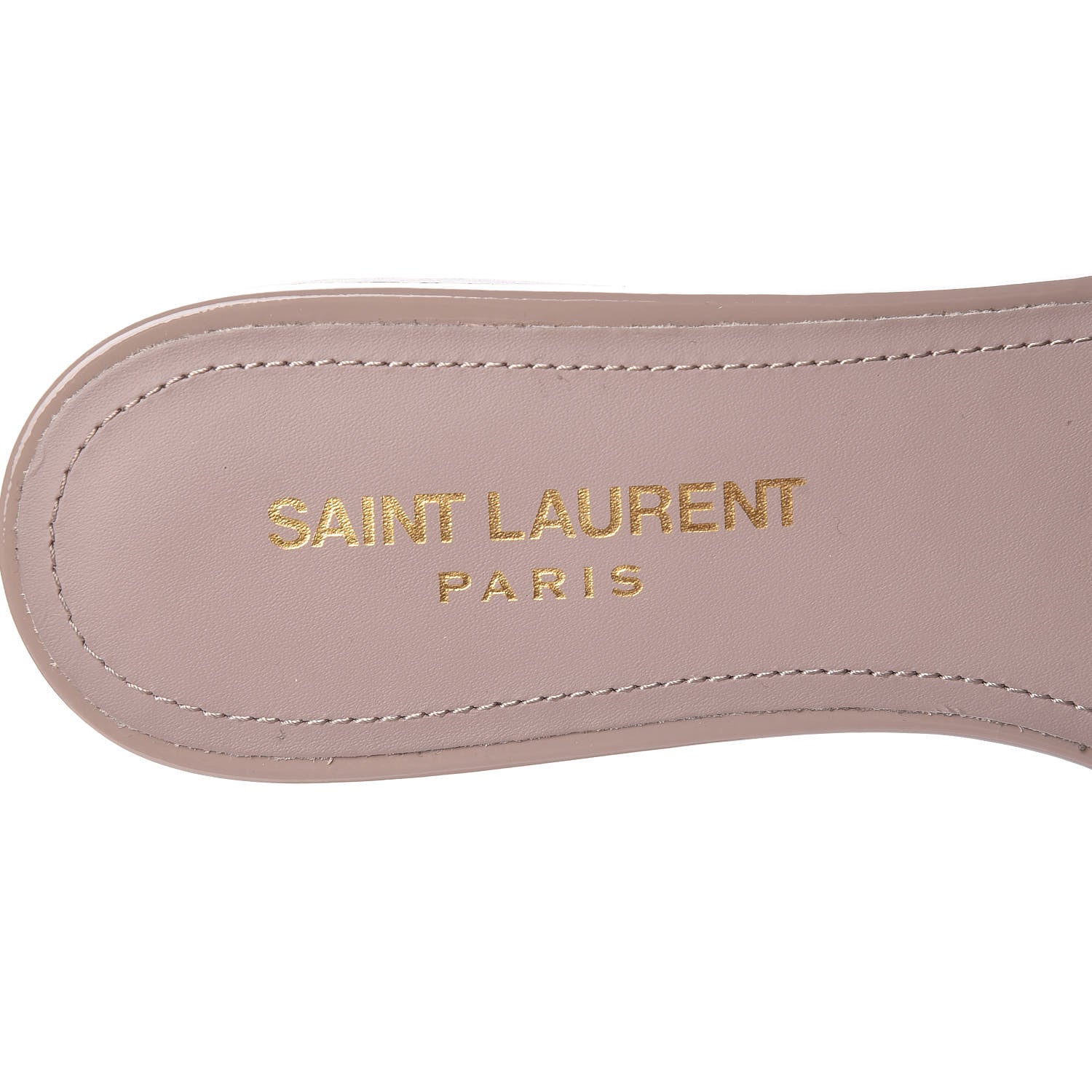 Saint Laurent Patent Tribute 05 Slide Sandals 36.5 Powder Pink 7 of 14
