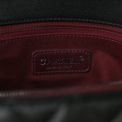 Chanel Caviar Quilted Medium Coco Handle Flap Black 6 of 9