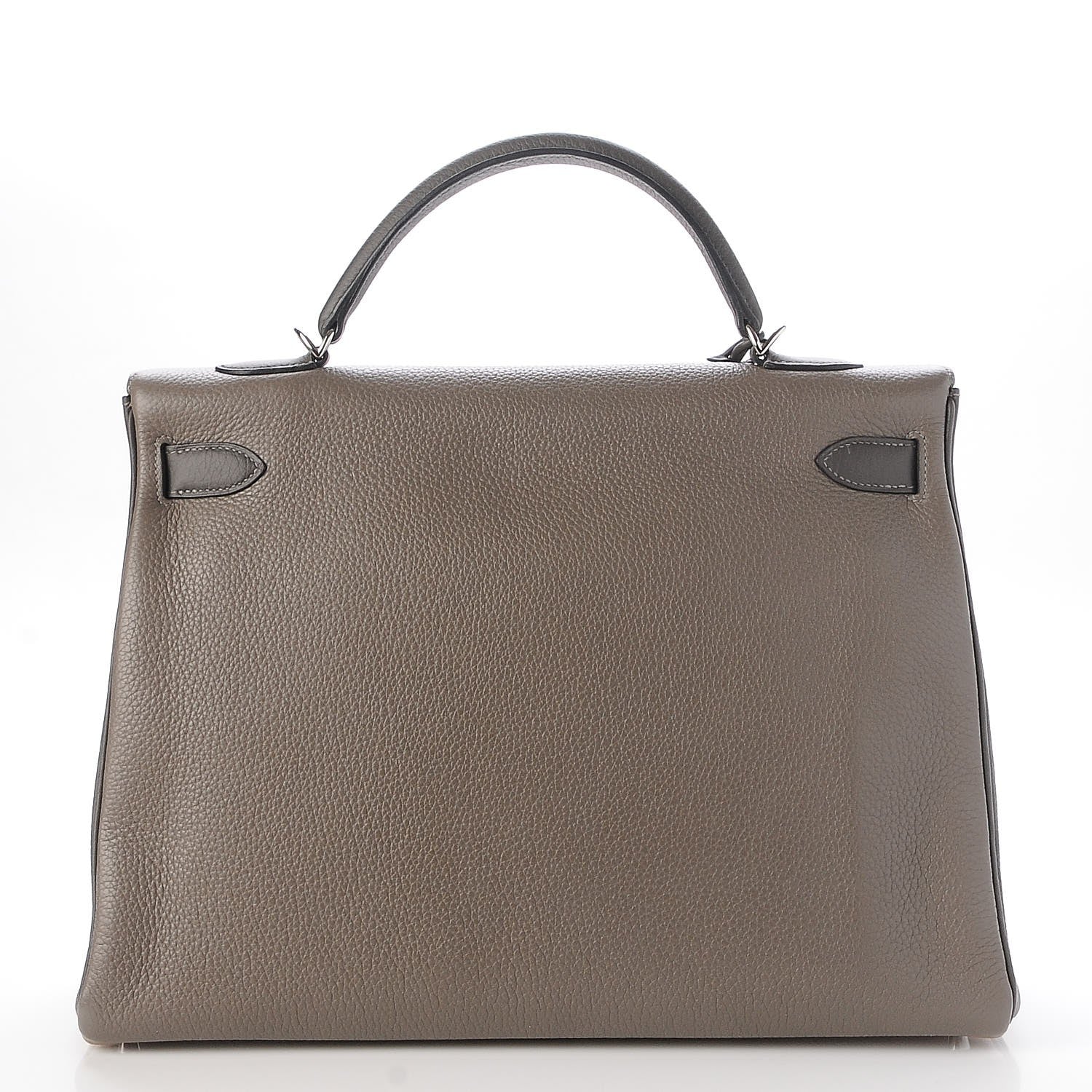 Hermes Togo Horseshoe Tri Color Kelly Retourne 40 Etain Gris Tourterelle Graphite 7 of 41