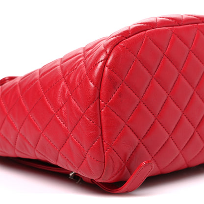 Chanel Lambskin Quilted Small Urban Spirit Backpack Dark Pink 9 of 10
