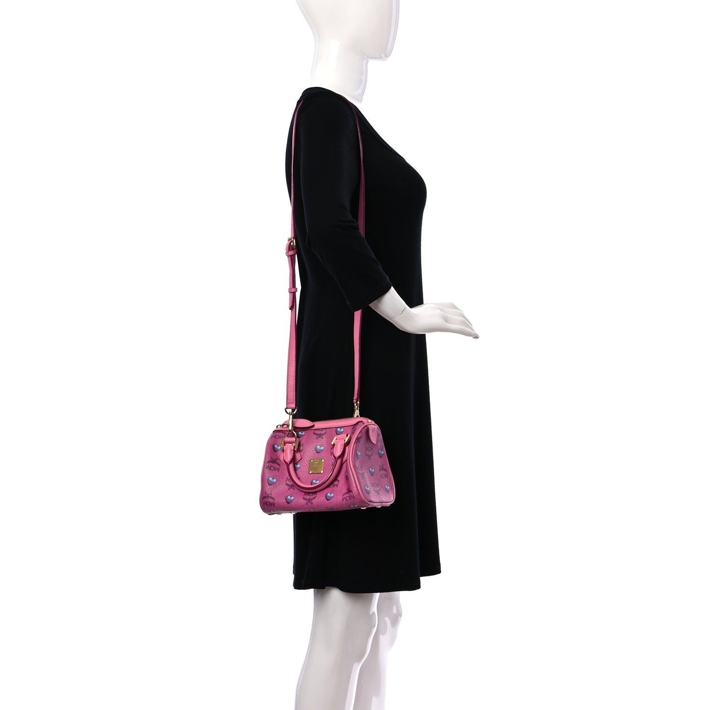 Sweet Visetos Mini Boston Bag Pink