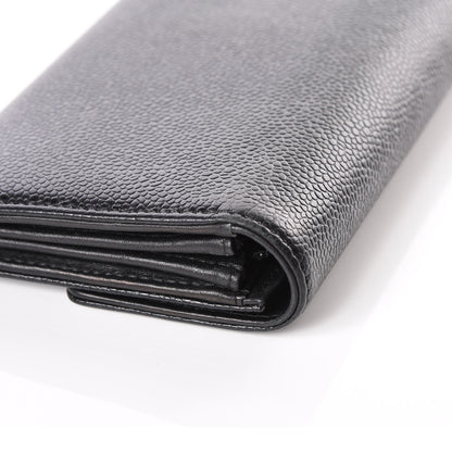 Chanel Caviar Timeless CC Large Gusset Flap Wallet Black 11 of 12