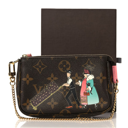 Louis Vuitton Monogram Illustre Mini Pochette Accessories Rose 9 of 9