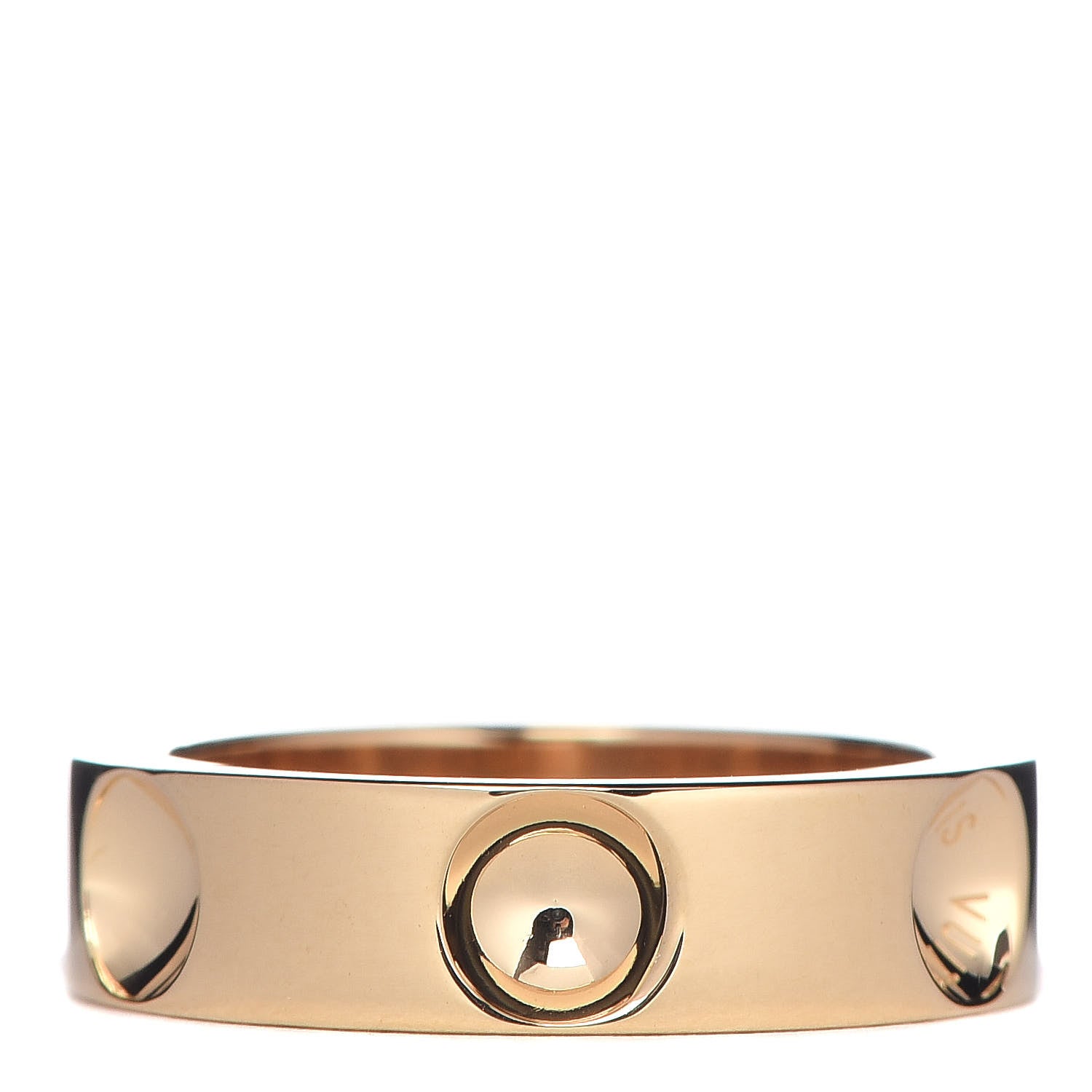 Louis Vuitton 18K Yellow Gold Empreinte Ring 47 4 1 of 5