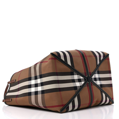Burberry Vintage Check XL Beach Tote Dark Birch 7 of 13