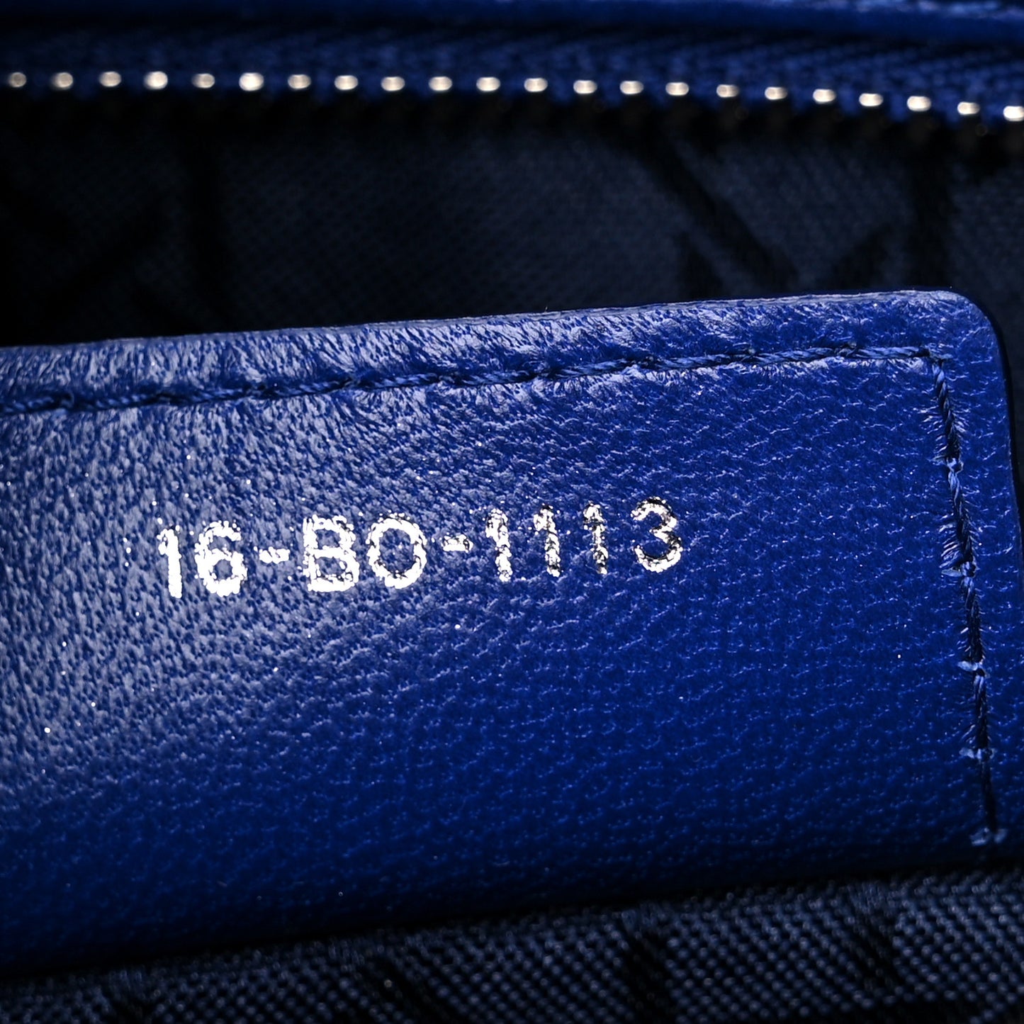 Lambskin Cannage Large Lady Dior Blue