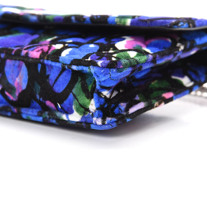 Balenciaga Velvet Floral Quilted BB Wallet On Chain Bleu 9 of 9