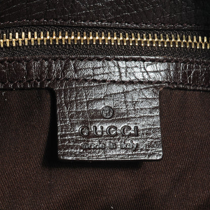 Gucci Monogram Large Horsebit Chain Hobo Brown 6 of 7