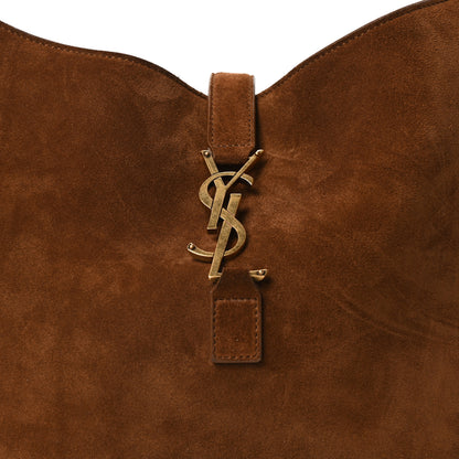 Saint Laurent Suede Bea Tote Golden Leaf 8 of 10