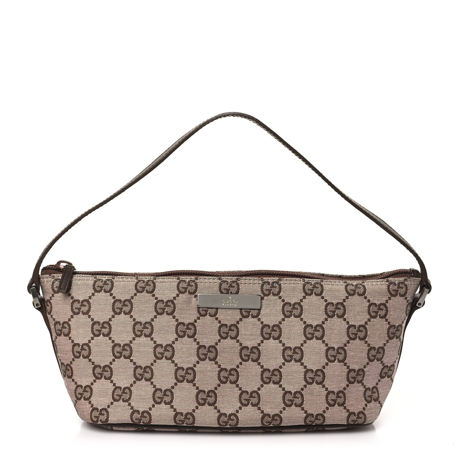 Gucci Monogram Boat Pochette Brown 1 of 9