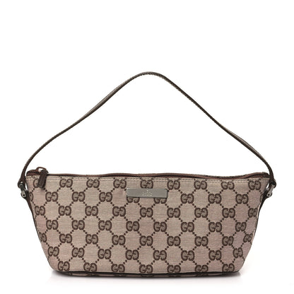 Gucci Monogram Boat Pochette Brown 1 of 9