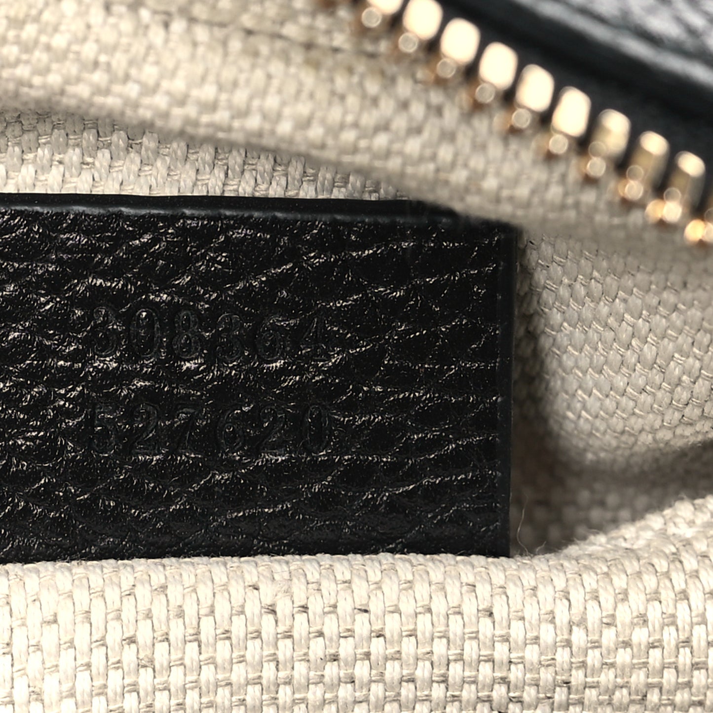 Pebbled Calfskin Small Soho Disco Bag Black
