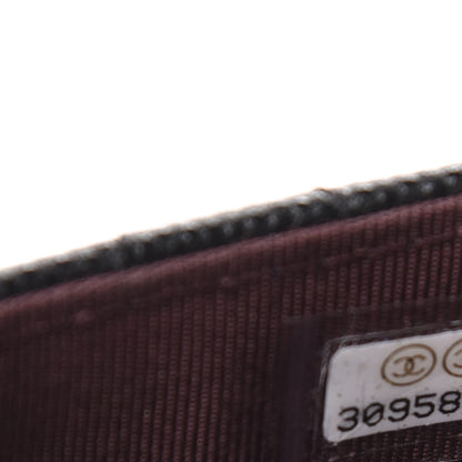 Chanel Caviar Quilted Flap Card Holder Chain Wristlet Black 8 of 9