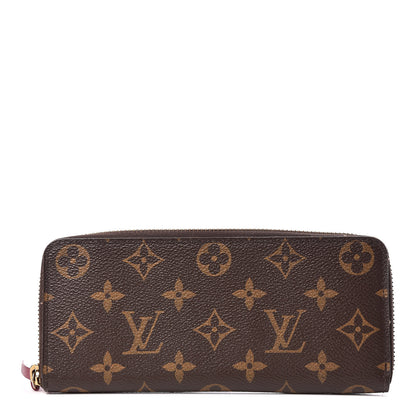 Louis Vuitton Monogram Clemence Wallet Fuchsia 1 of 9