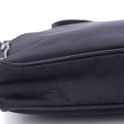 Prada Tessuto Nylon Saffiano Flat Messenger Bag Baltico 11 of 15