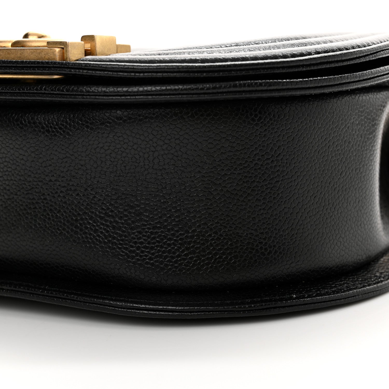 Chanel Caviar Quilted Small Boy Messenger Bag Black 10 of 12