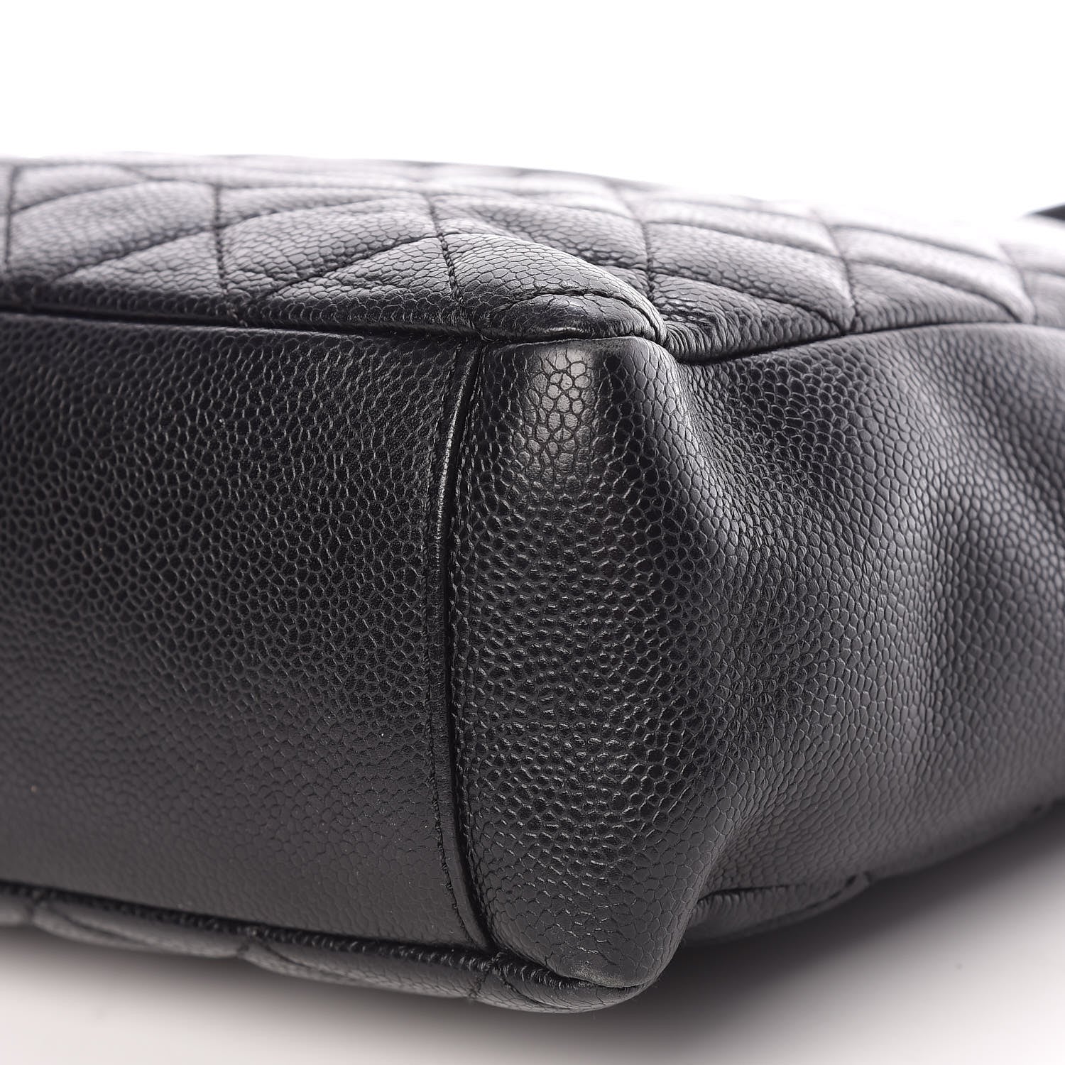 Chanel Caviar Quilted Petit Shopping Tote PST Black 10 of 13