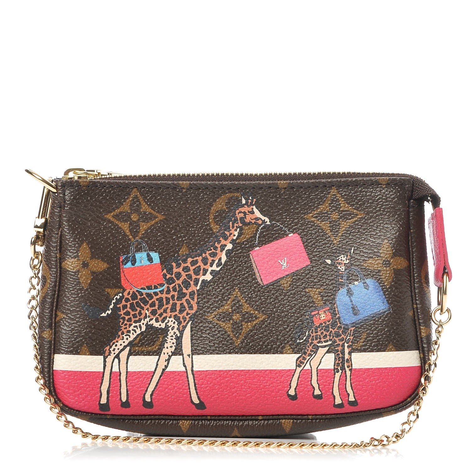 Louis Vuitton Monogram 2017 Christmas Animation Mini Pochette Accessories 1 of 8