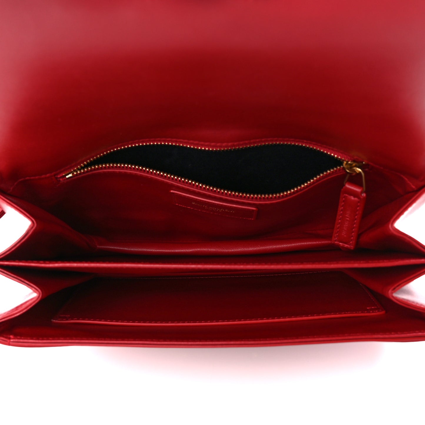 Smooth Calfskin Le Maillon Satchel Rouge Eros