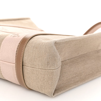 Chloe Linen Calfskin Medium Woody Ribbon Tote Blushy Beige 10 of 10