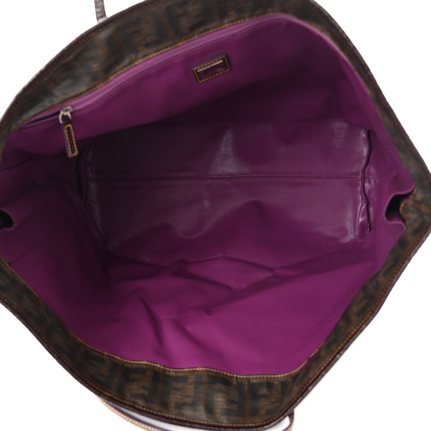 Zucca Spalmati Matrioska Large Roll Tote Tobacco Black