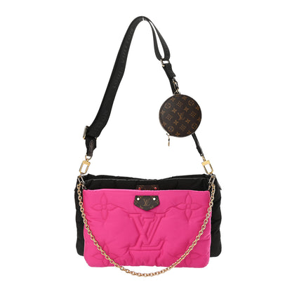Louis Vuitton Econyl Monogram Pillow Maxi Multi Pochette Accessories Black Fuchsia 1 of 10