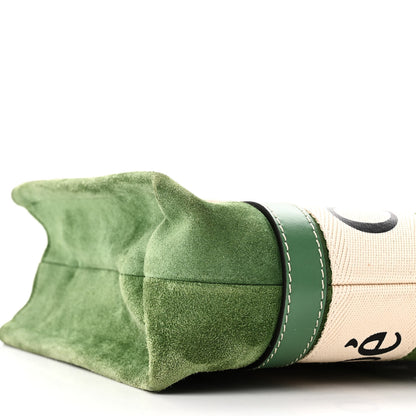 Chloe Suede Calfskin Small Woody Tote Bright Green 8 of 9