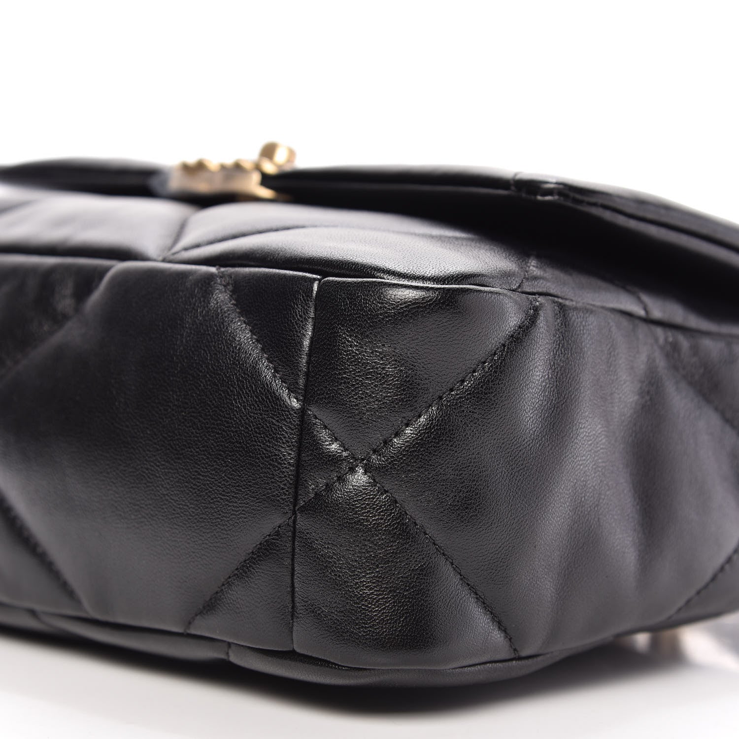 Chanel Lambskin Quilted Medium 19 Flap Black 7 of 11