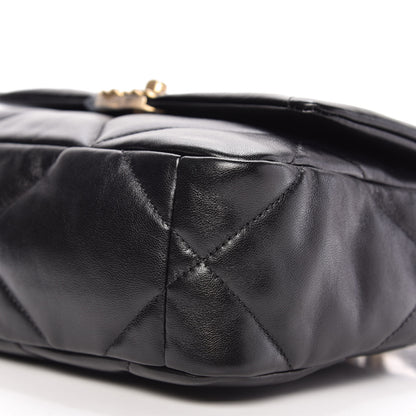 Chanel Lambskin Quilted Medium 19 Flap Black 7 of 11