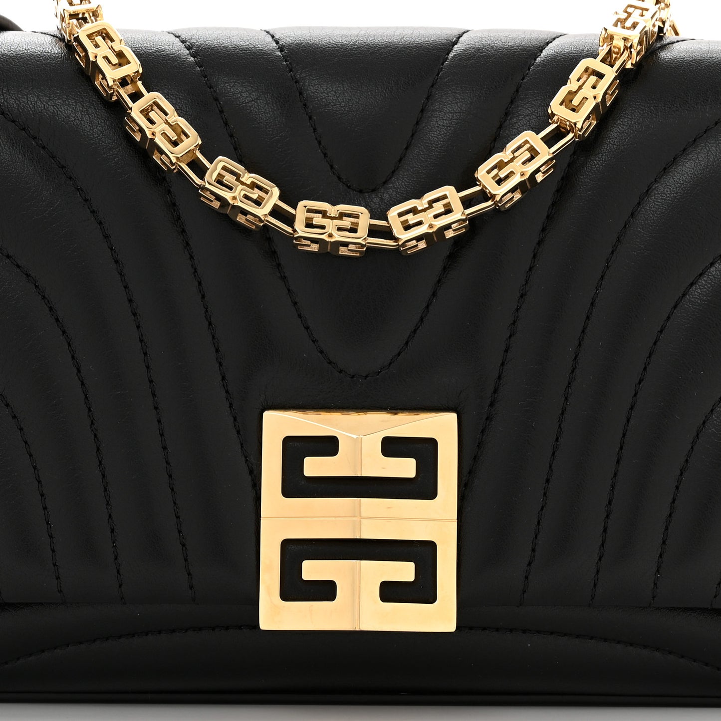Calfskin Quilted Small 4G Shoulder Bag Black