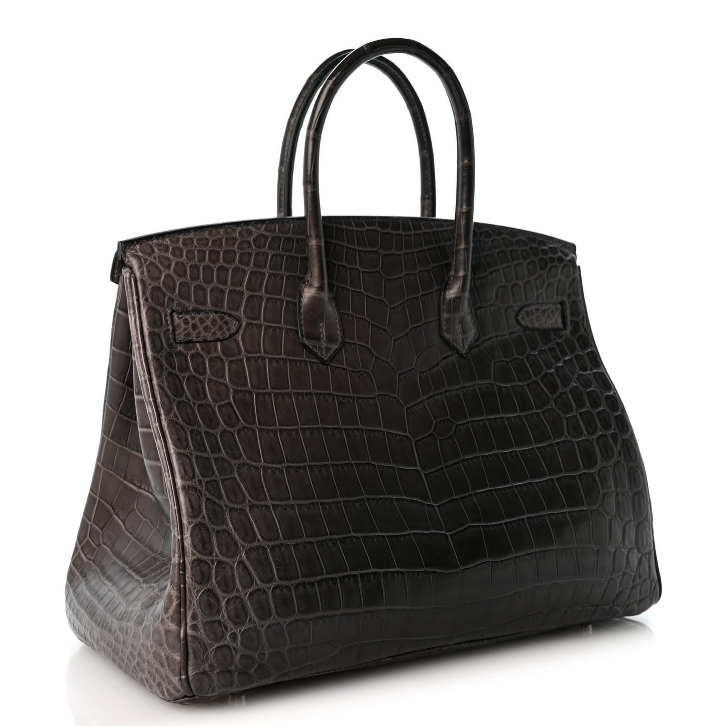 Matte Niloticus Crocodile Birkin 35 Graphite