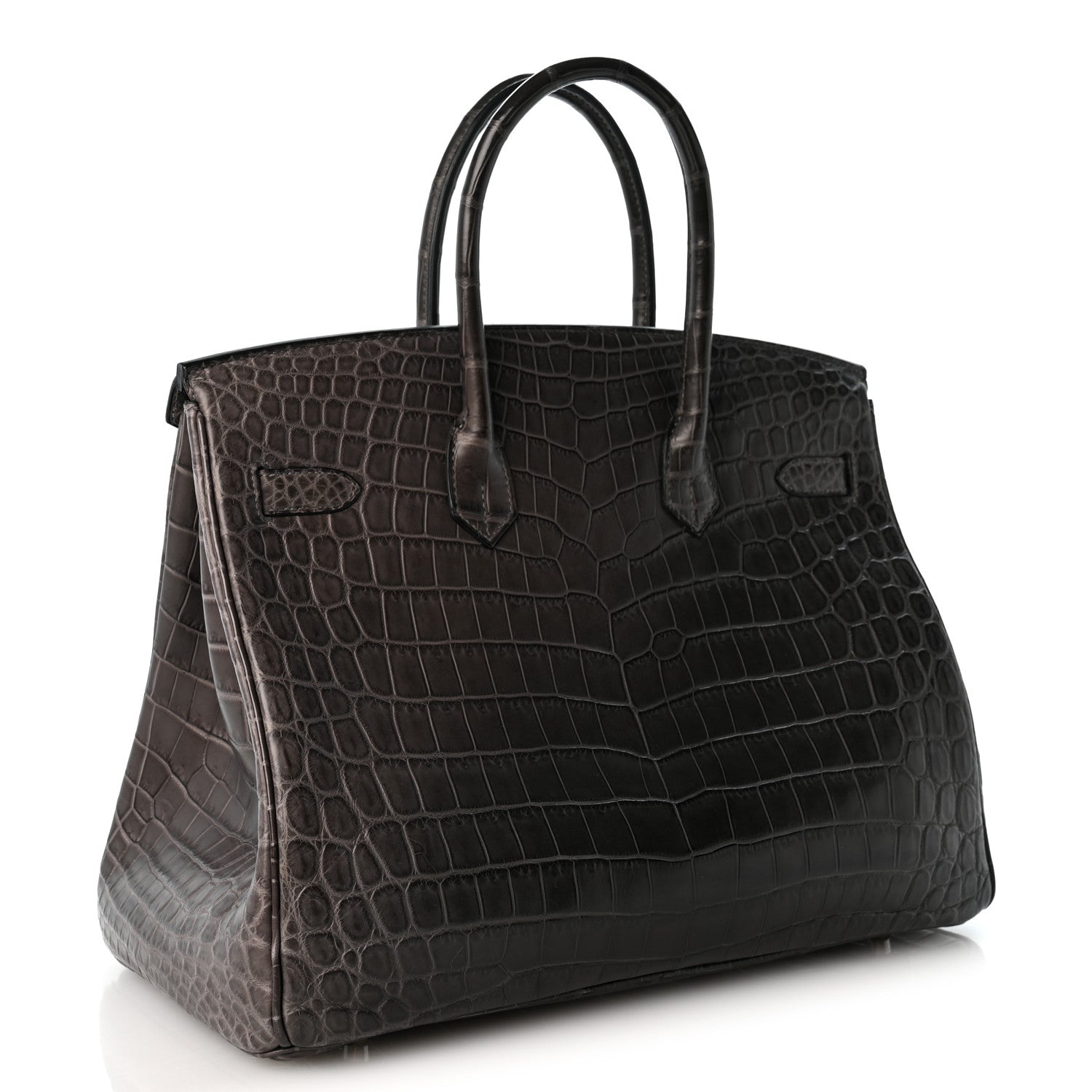 Hermes Matte Niloticus Crocodile Birkin 35 Graphite 3 of 12