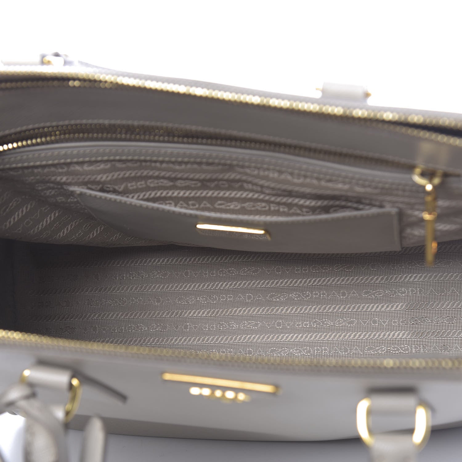 Prada Saffiano Medium Galleria Double Zip Tote Pomice 6 of 20