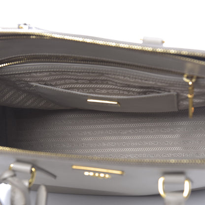 Prada Saffiano Medium Galleria Double Zip Tote Pomice 6 of 20