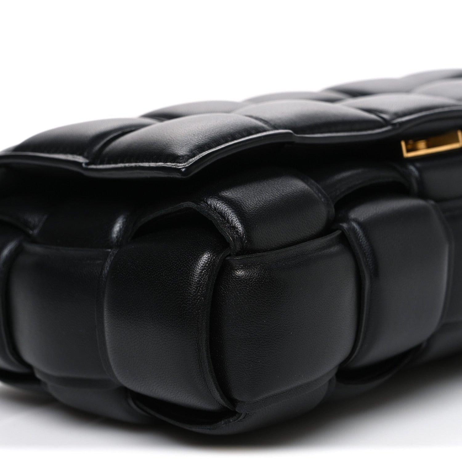 Bottega Veneta Nappa Maxi Intreccio Padded Cassette Crossbody Bag Black 9 of 10